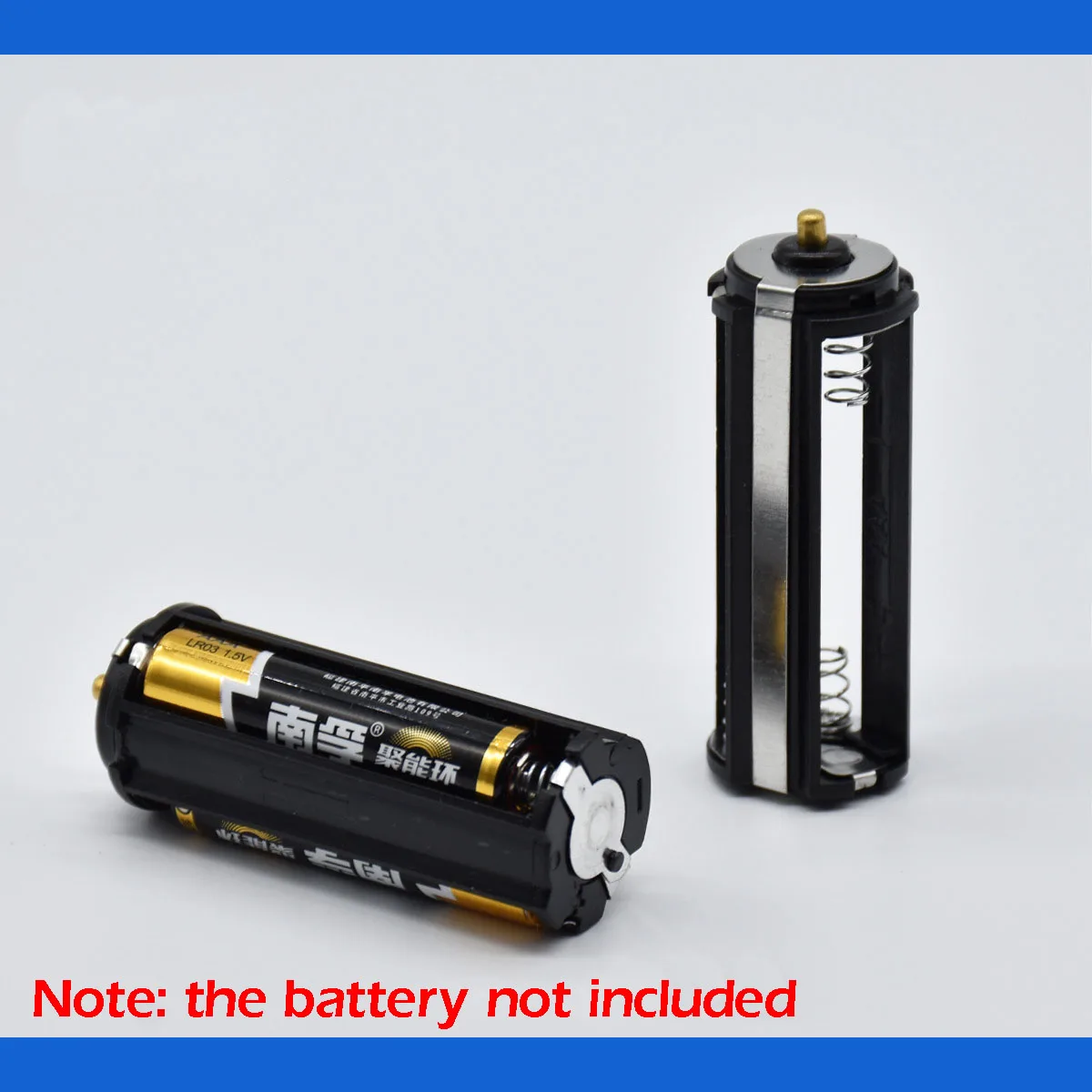 Battery Rack 3x No. 7 Battery Compartment 3AAA Series Battery Box Positive and Negative Converter