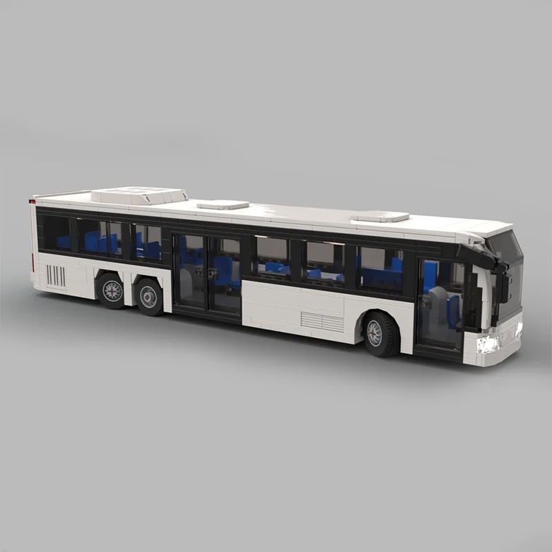 706pcs MOC Mercedesesed Benz Citaro L w o Model Building blocks Architecture Assemble DIY toys creative Christmas gift Birthday