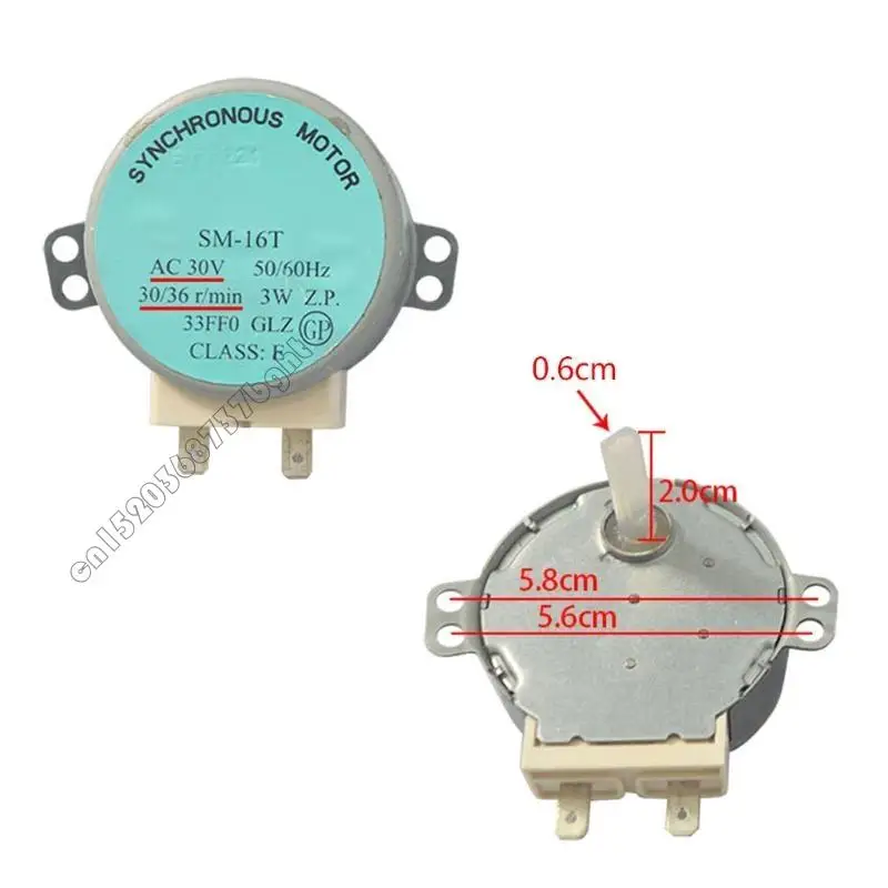 AC 30V ميكروويف فرن المحرك متزامن محرك القرص الدوار لملحقات فرن الميكروويف SM-16T 4xfb