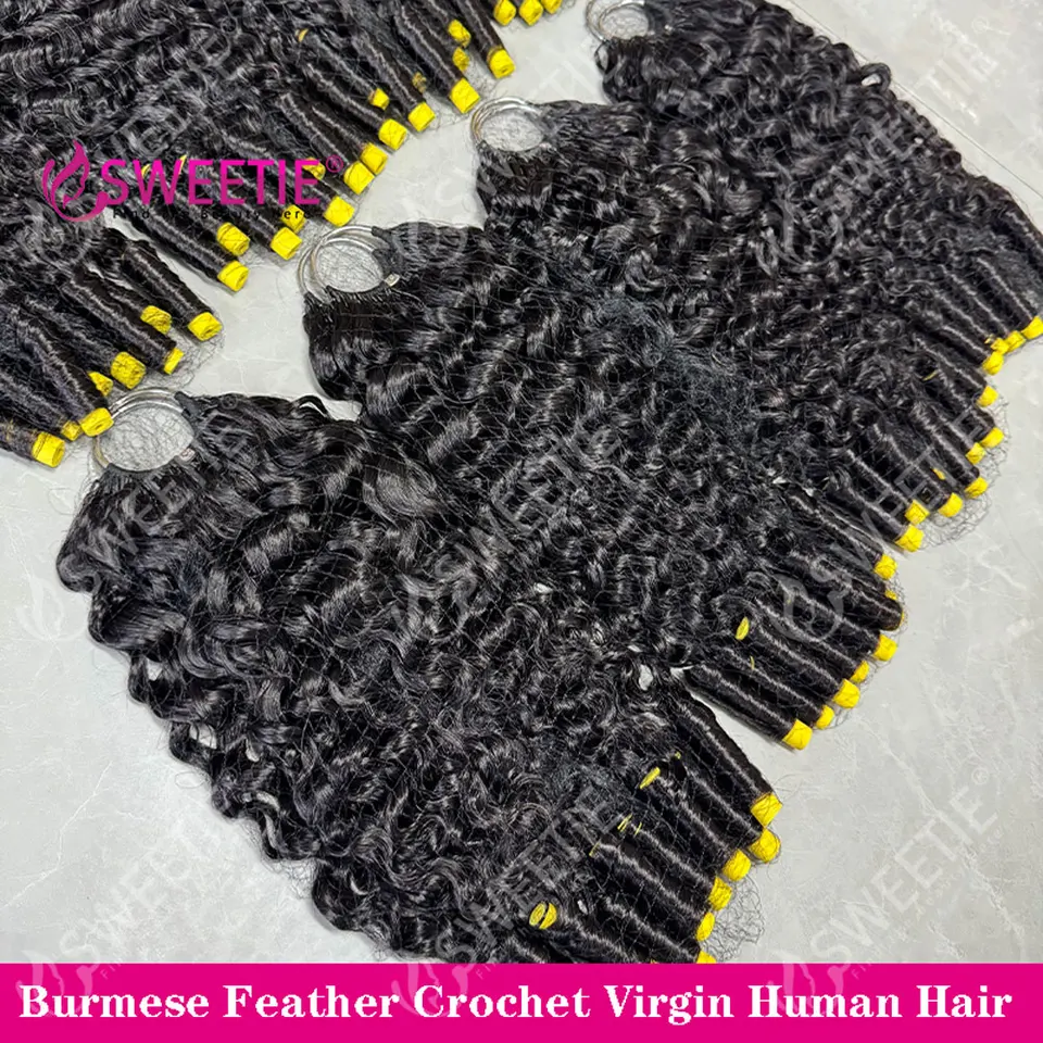 Crochet Human Hair Spanish Spiral Curly 12A Pixie Curly Virgin