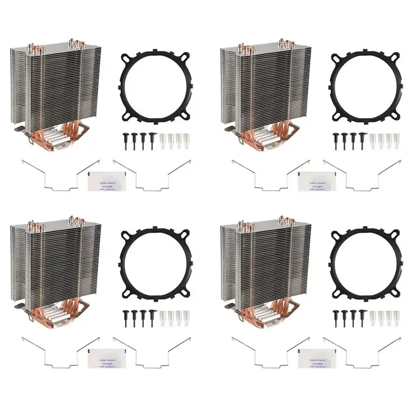 

Exquisite-4X Fanless CPU Cooler 12Cm Fan 6 Copper Heatpipes Fanless Cooling Radiator For LGA 1150/1151/1155/1156/775 AMD