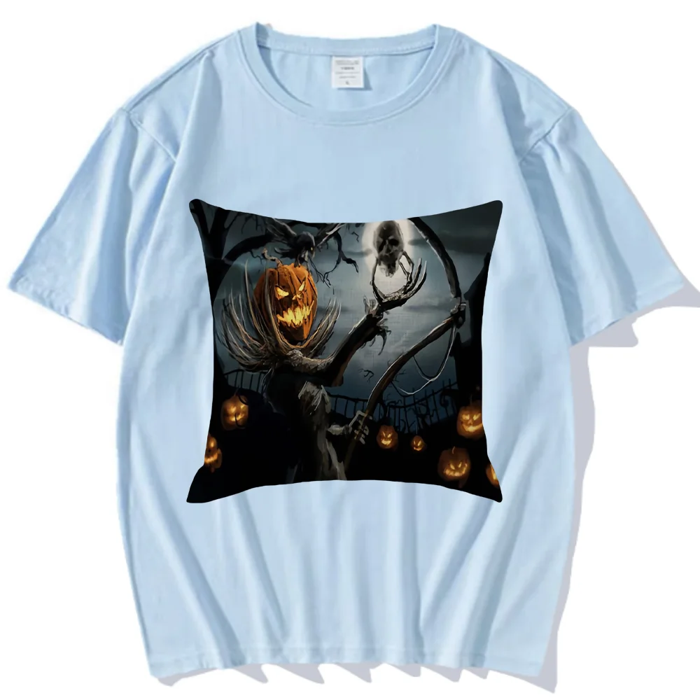 

Scary Pumpkin y2k t shirt kawaii Original Graphic ropa de mujer men woman clothing Minimalist Male Female Kpop Neutral Casual