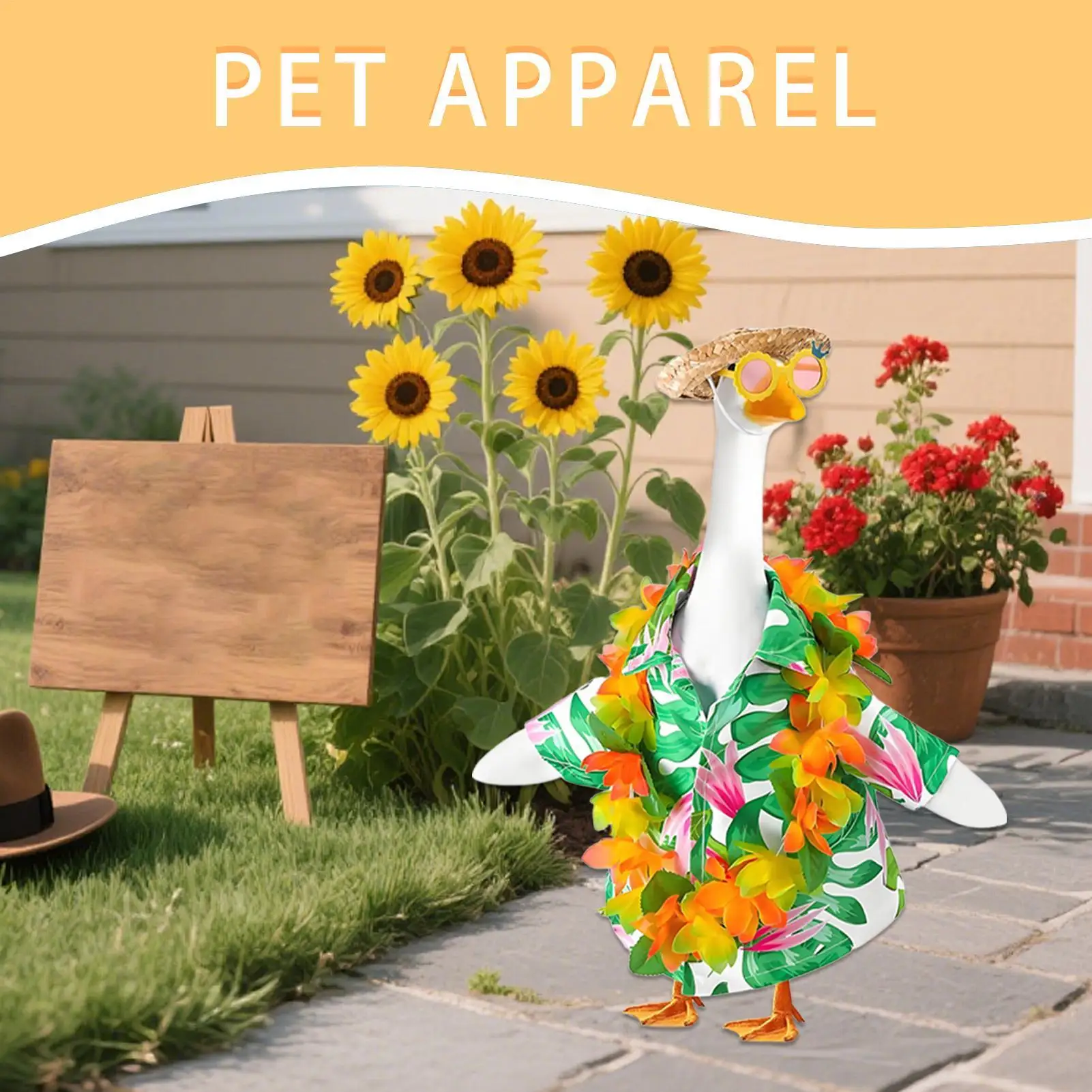 Крыльцо, одежда с гусиками, школьный костюм с гусиками, украшение для сада, крыльцо, 23-дюймовая статуя, одежда для газона, двора, студии, детской школы