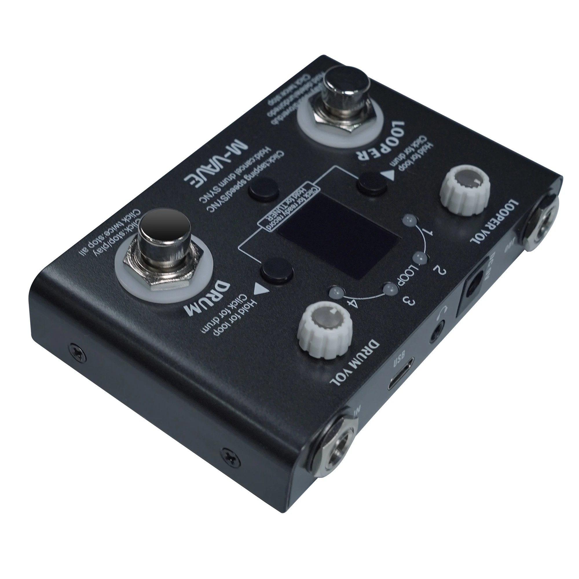 M-VAVE LOOPER Guitar Effect Pedal Recording Drum Machine Phrase Loop Monoblock Tuner Effect Pedal Electric Guitar Accessories