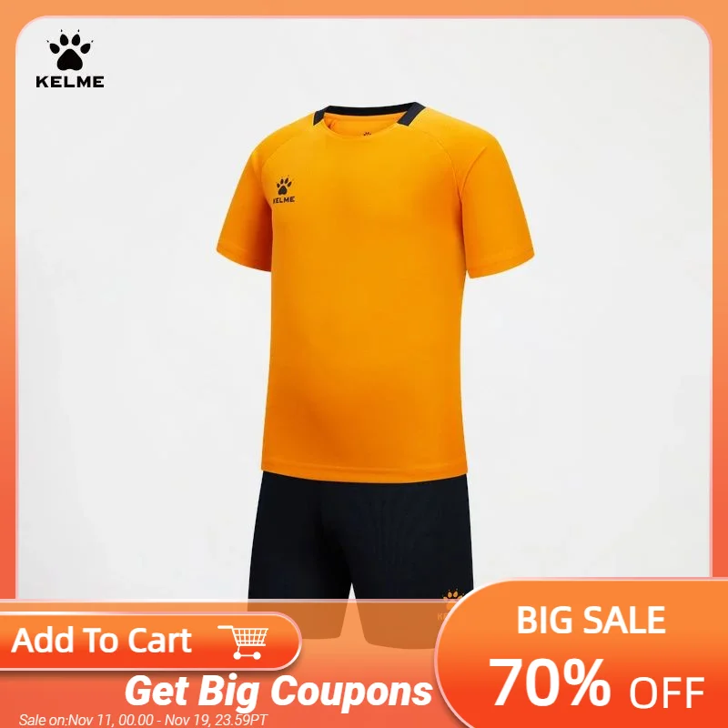 

KELME Kids football jersey suit professional match training team uniforms youth training jersey DIY custom jerseys