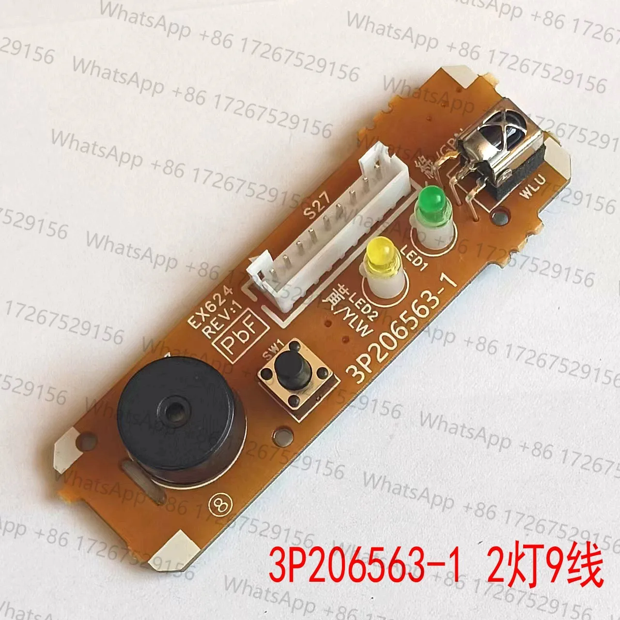 Suitable for  air conditioner temperature sensing remote control receiving button board 3P206563-1 3P185701-4-1P