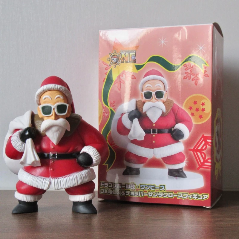 

13cm Anime Dragon Ball Master Roshi Figure Santa Claus Kame Sennin Figurine Christmas Gift Toys Decoration PVC Collectible Dolls