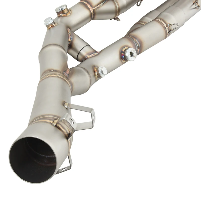 Sistem Knalpot Sepeda Motor Stainless Steel Pipa Penghubung Depan Peredam Suara Dengan DB Killer Untuk BMW S1000XR 2020-2023