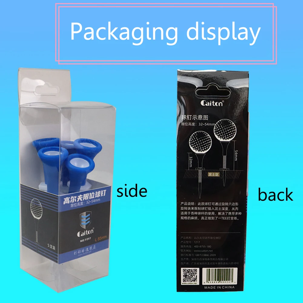 5 قطعة/صندوق حامل الكرة المحملة التدريب المستقر الكرة حامل المحملات ارتفاع قابل للتعديل في الهواء الطلق إكسسوارات رياضية لممارسة لاعب الغولف