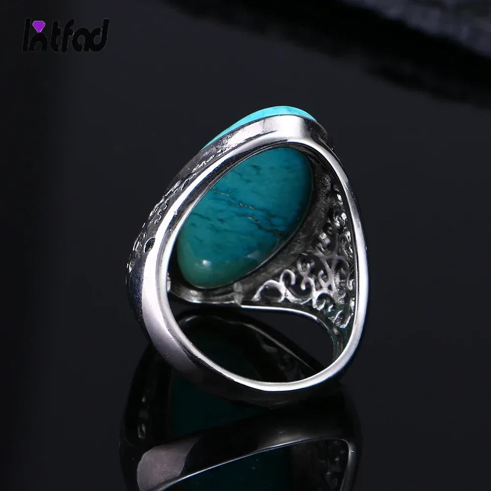 Đầm Xanh Ngọc Thiết Kế Rỗng Vòng Nhẫn Bạc 925 Bộ Trang Sức Nữ Cao Cấp Dành Cho Nữ Vòng Đảng Tặng Dropshipping