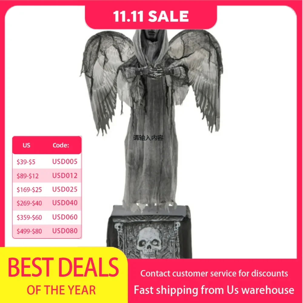 

5.5-foot Halloween decorations with wing flutter