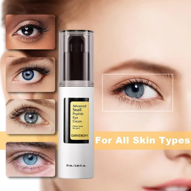 Advanced Snail Peptide Eye Cream 25ml, Snail Secretion Filtrate 72%, Anti-aging Nourish, Improve Wrinkles