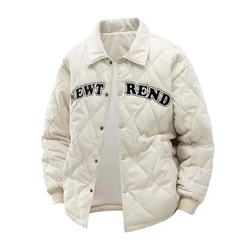 Giacca invernale di nuova tendenza della moda americana retrò spessa giacca di cotone calda da uomo casual sportiva allentata più giacca di alta qualità di grandi dimensioni