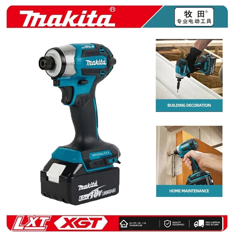 

Makita Brushless Impact Driver DTD173 18V Lithium Cordless Electric Drill Power Tool Multifunction Household Tool
