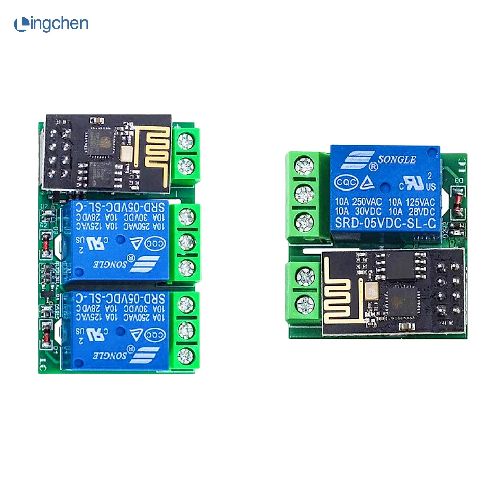 ESP8266 ESP-01/01S 1 channel / 2 channel WiFi relay module