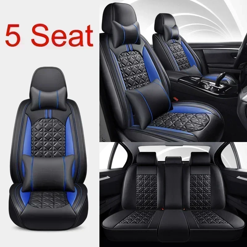 Full Coverage Artificial Leather Car Seat Cover for KIA Stinger Cadenza K3 K5 K9 Sportage Ceed Rio Car Accessories