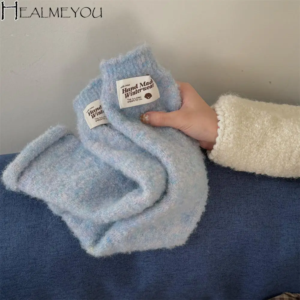 

Trendy Colorful Kintted Y2k Leg Warmers Winter Soft Plush Stockings Pile Up Scoks Sweet Leg Warmer Women Women