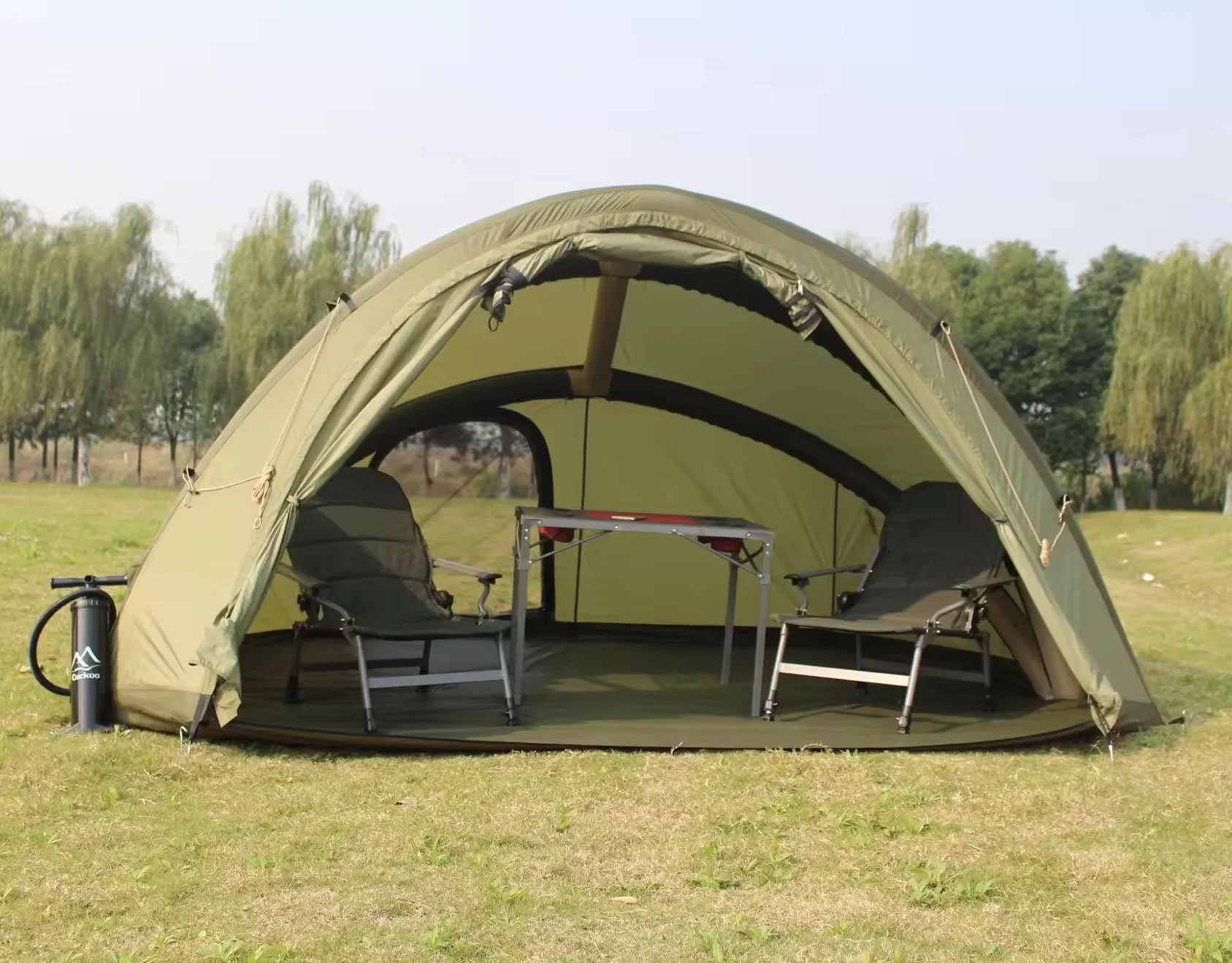 

Outdoor Camping Quick Open Sunscreen Inflatable Fishing Tent