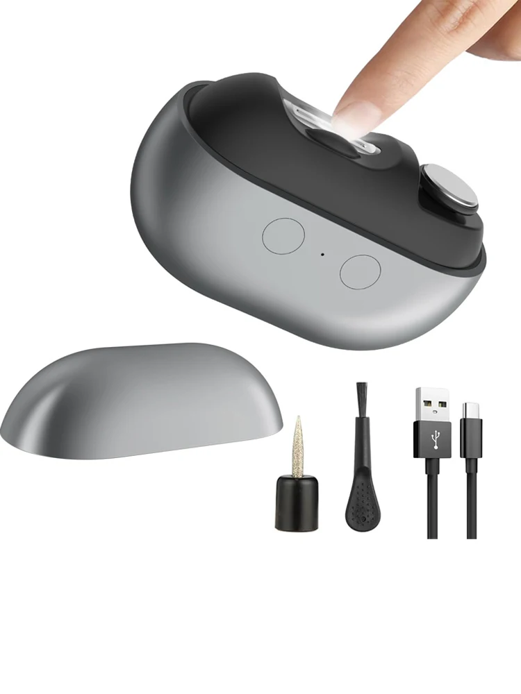 3 In 1 LED Electric Automatic Nail Clipper USB Charging Painless Nail Groomer For Baby Kids Adults