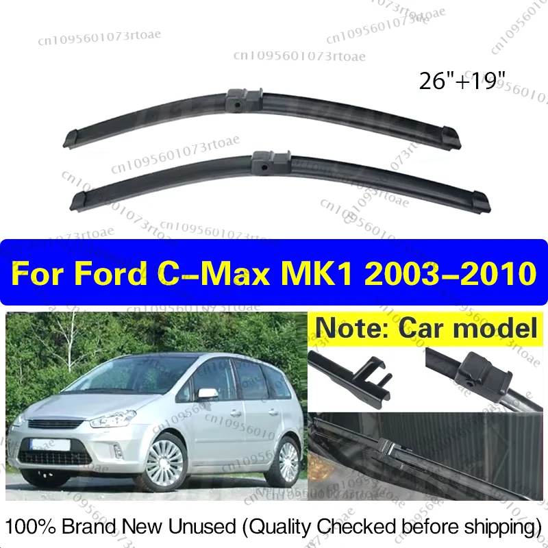 

Щетка стеклоочистителя автомобиля для Ford C-MAX MK1 2003-2014, омыватель переднего стекла, щетки стеклоочистителей, аксессуары 2009 26 "+ 19"