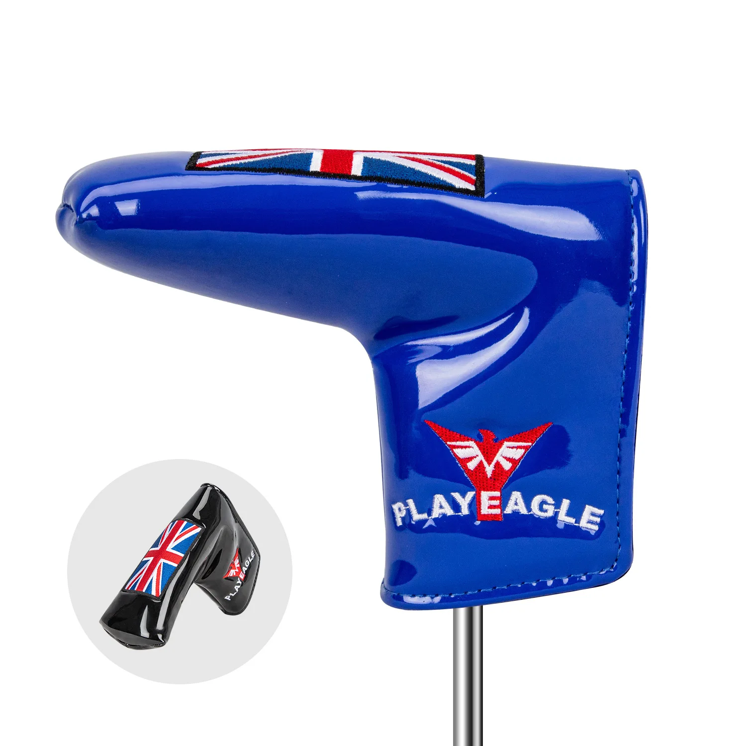 

PLAYEAGLE Golf Head Covers PU Leather Golf Club Accessories Putter Headcover for Blade Golf Putter Head Cover