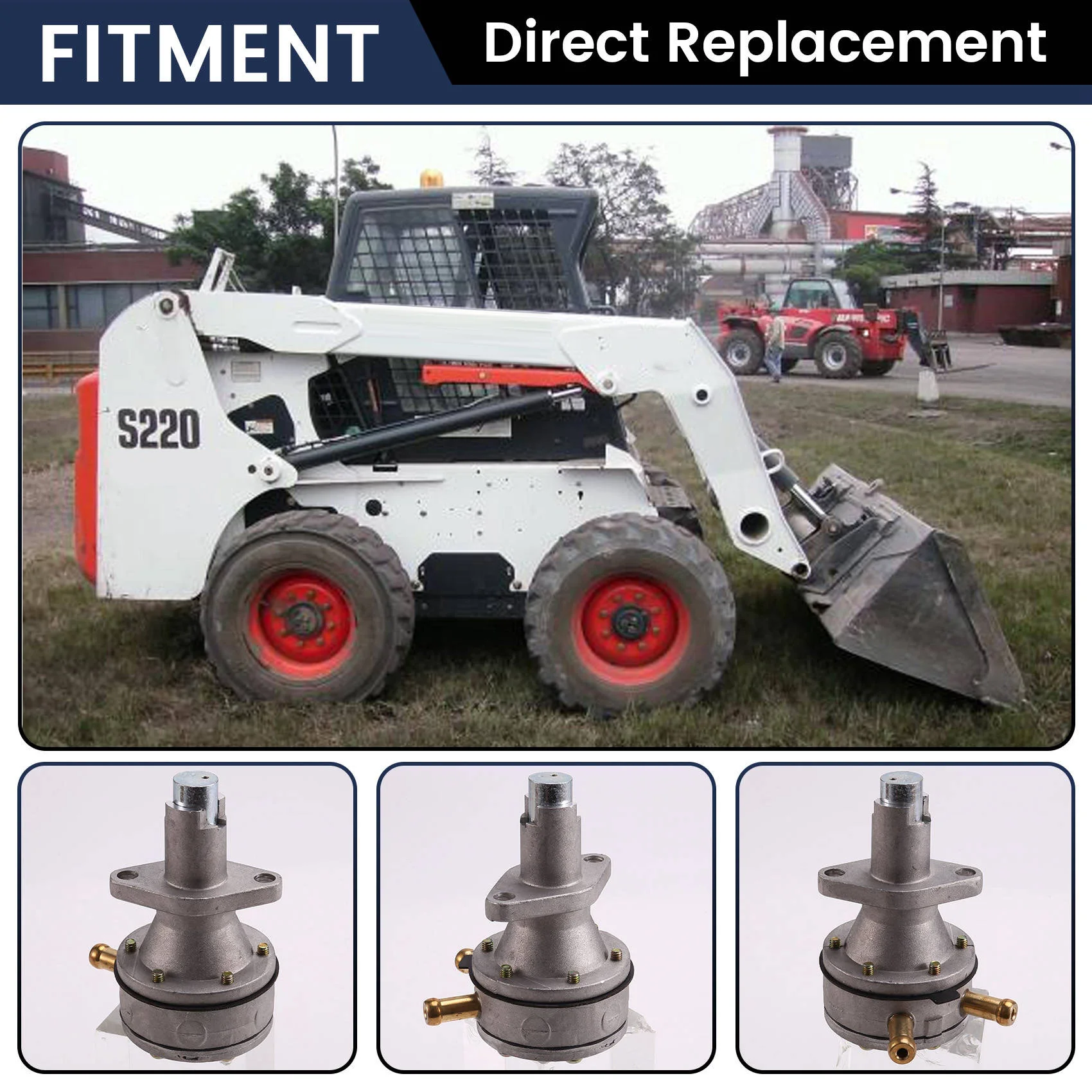 Bomba de combustible duradera con junta 6598121 6599008 6666850 para Kubota B1550 B1750 B2150 M4030 M4950 M5030