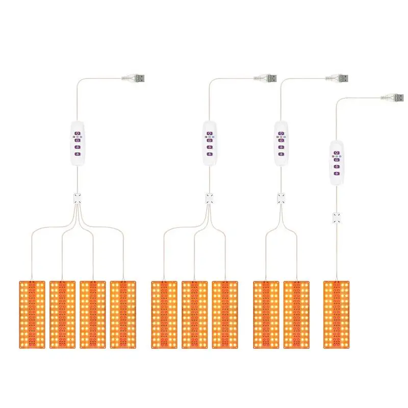 Full Spectrum Plants Grow Light Auto On/Off LED Lamp Sunlight Quantum Grow Lamp For Indoor Plant Growth Lighting Accessories