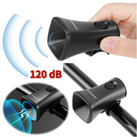 120dB Electronic Bicycle Bell Cycling Horn Loud Bicycle Handlebar Alarm Ring Bell with 5 Sound Modes Bike Accessories