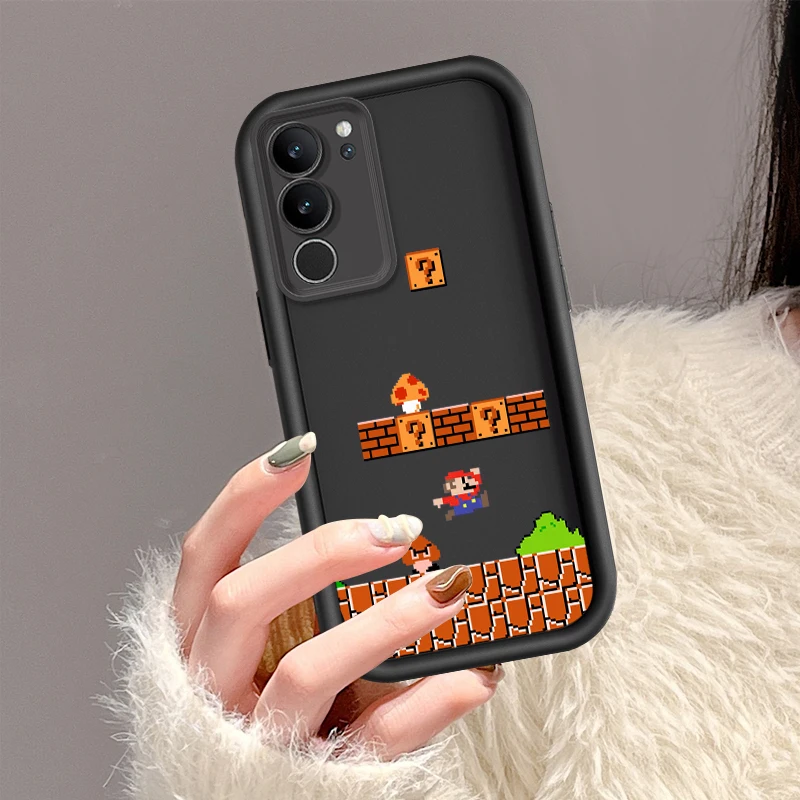 Hot Games Super Marie Mario For Samsung Galaxy S24 S23 S22 S21 S20 FE Ultra Plus S10 Lite 5G Eye Ladder Phone Case