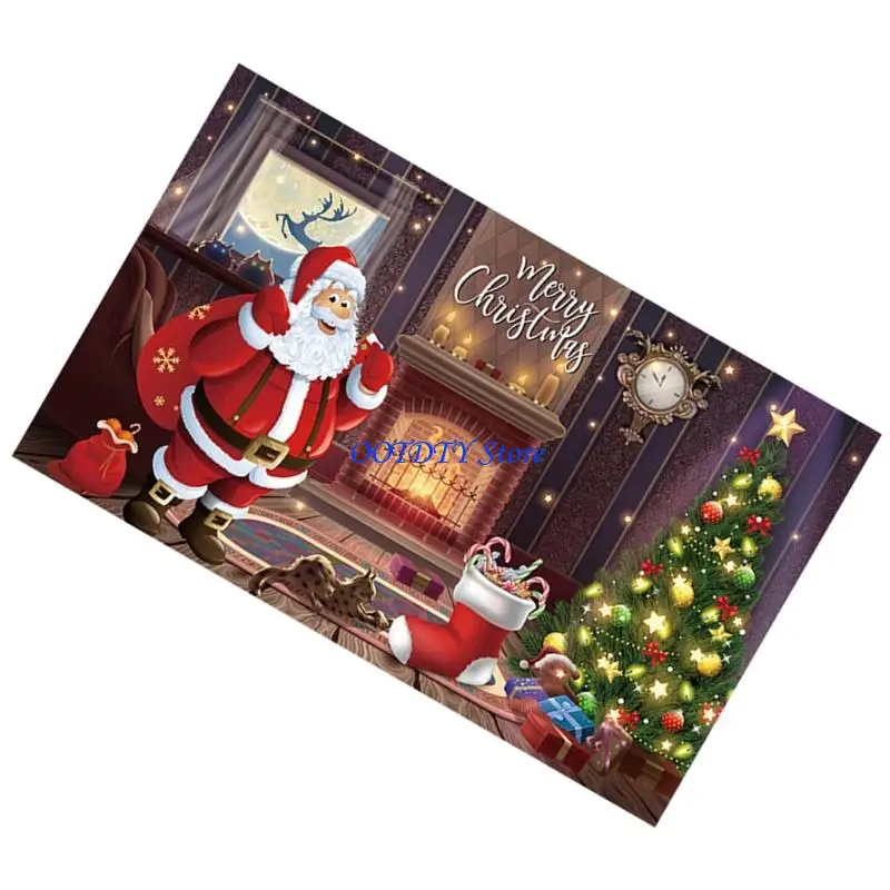 367A Holiday Backdrop Decoration Cloth 70.8x43.3Inch Christmas Decorative Wall Covering Tablecloth For Christmas Celebration