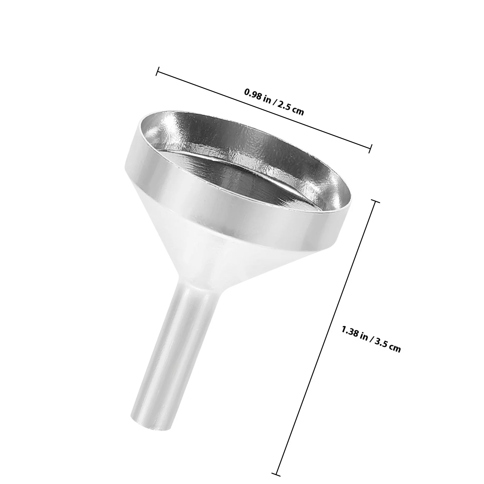 1Set Essential Oil Dispensing Tool Compact Funnel Dropper Set for Perfume Lotion Baby Care Liquid Refilling Supplies Metal Small