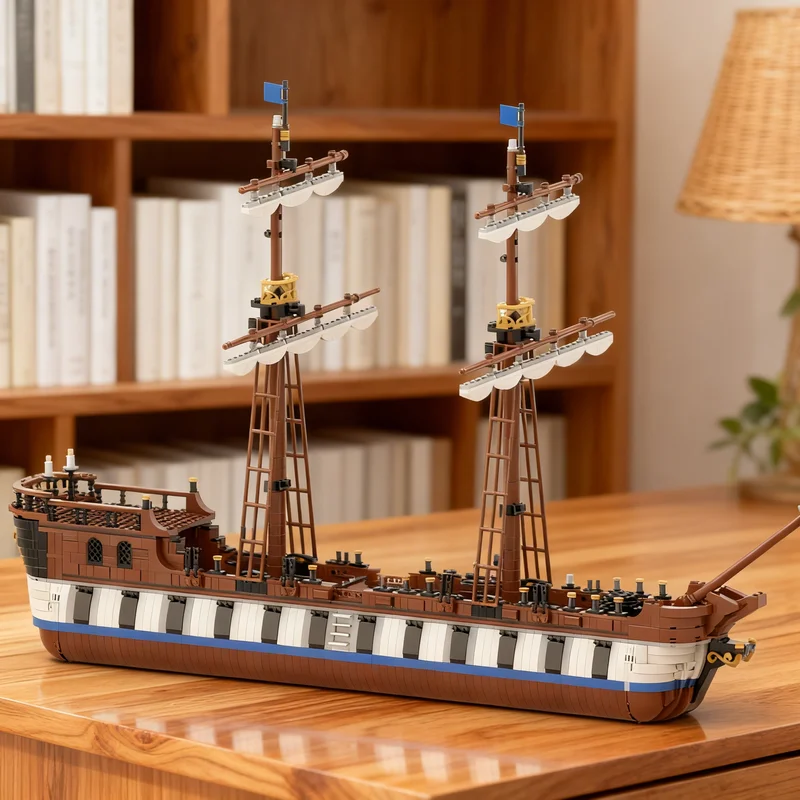

2423pcs MOC Merchant Ship Pirates Model Building blocks Construction Christmas gifts toy creative DIY idea Education Kids toys