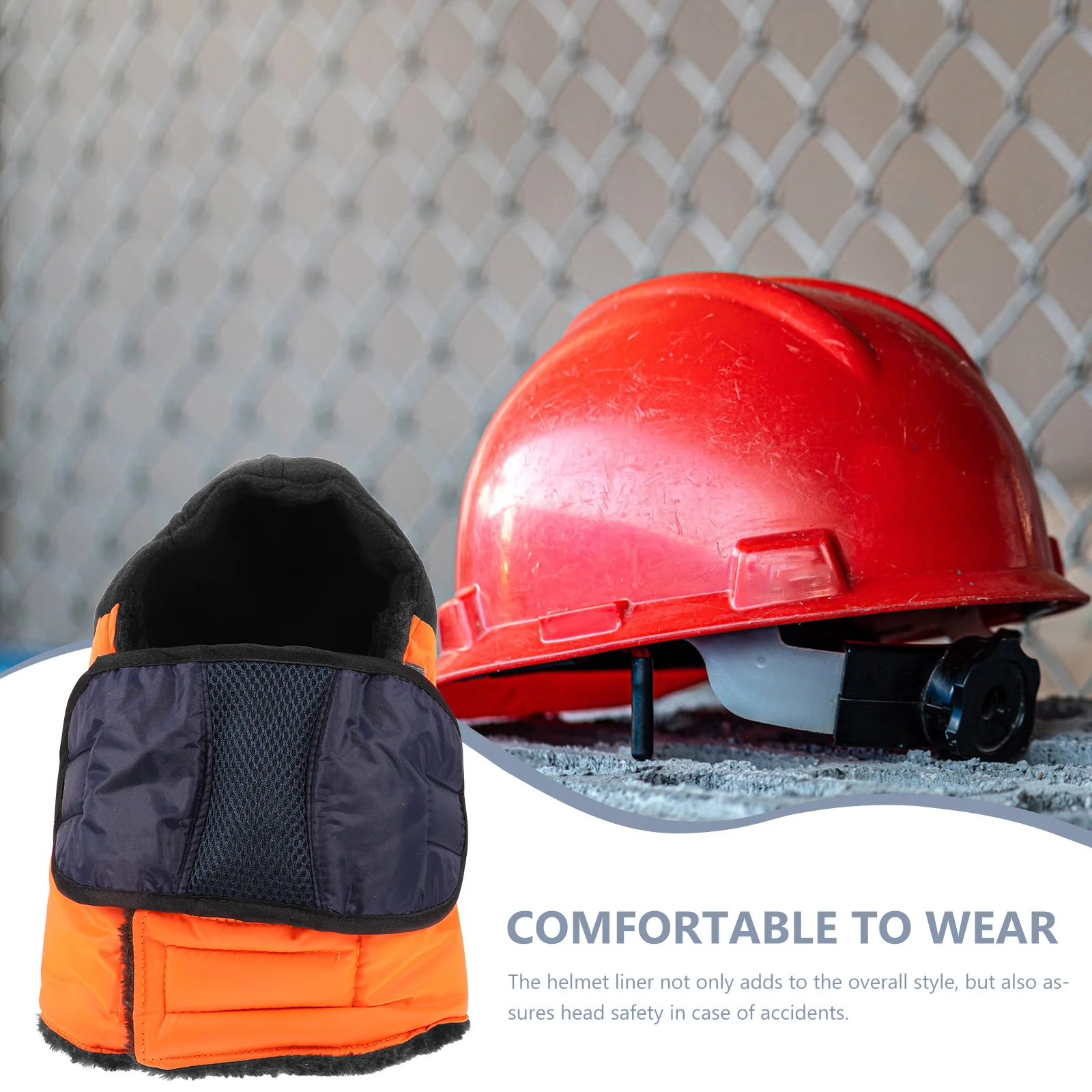 

1pcs Winter Hard Hat Liner Thickened Cotton Lined For Cold Weather Thermal Protection Construction Work Safety Gear Hard Hat