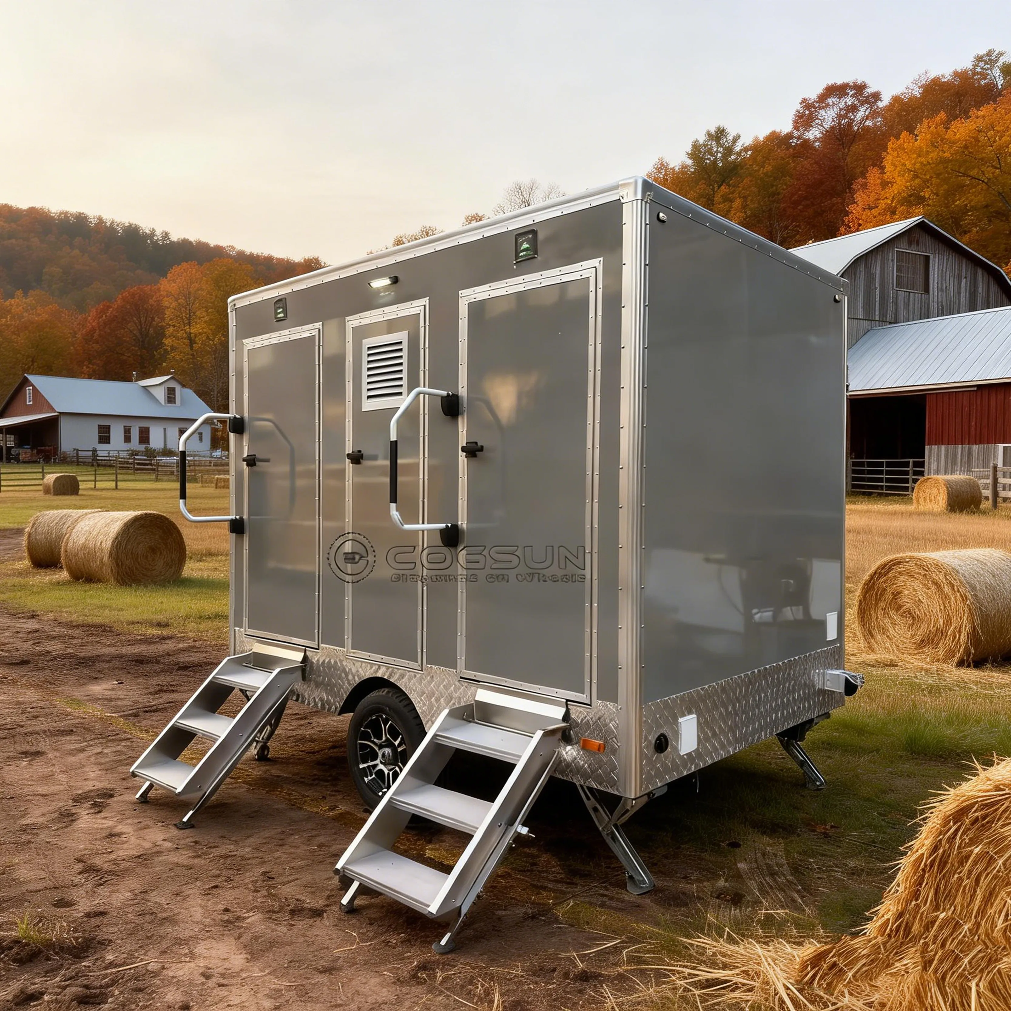 COGSUN Deluxe Restroom Trailer Portable Restroom On Trailer Restroom Trailer Toilet Bound Trailer Restroom Trailer With Shower