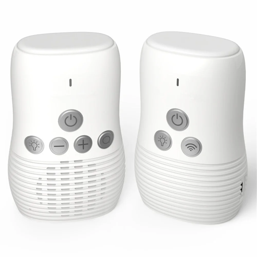 2.4Ghz Wireless Baby Monitor Small Portable Audio Baby Monitor Two-way Audio Function Intercom Rechargeable Battery