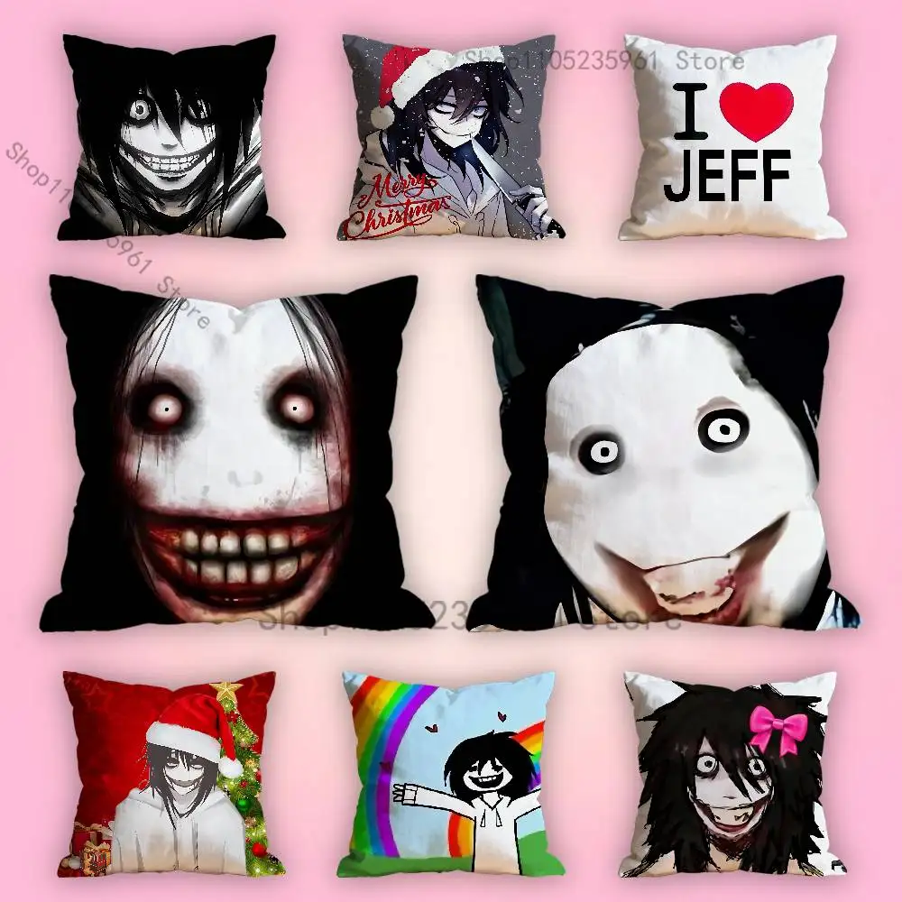 

Jeff Art Killer Pillowcase for Sofa Room Office Decor Printing Protector Cushion Cover Valentine gift Custom