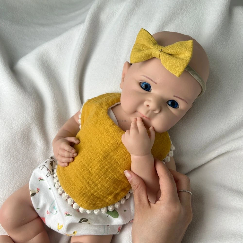 19Inch Mooi Meisje Bettie Open Blauwe Ogen Volledige Zachte Siliconen Reborn Baby Realistische Collectible Pop Wasbaar Lichaam voor Kinderen speelgoed