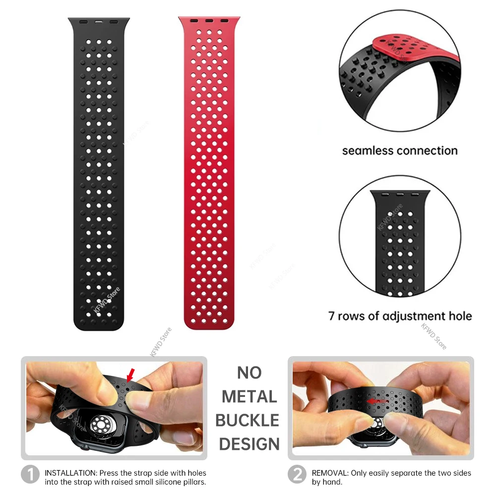 Silikonowy pasek do zegarka Apple serii 7 6 5 4 3 2 1 38MM 42MM gumowy pasek do IWatch 8 SE 6/5 40MM 44MM 41MM 45MM