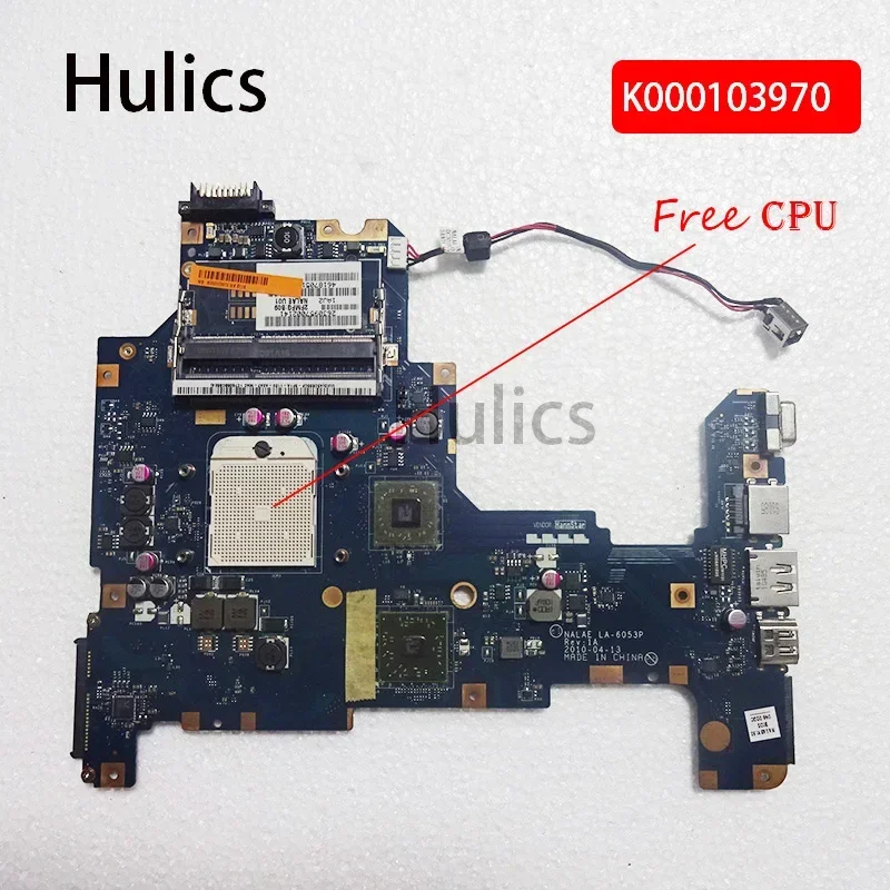 Hulics Used K000103970 Motherboard For Toshiba Satellite L670D L675D NALAE U01 LA-6053P Main Board