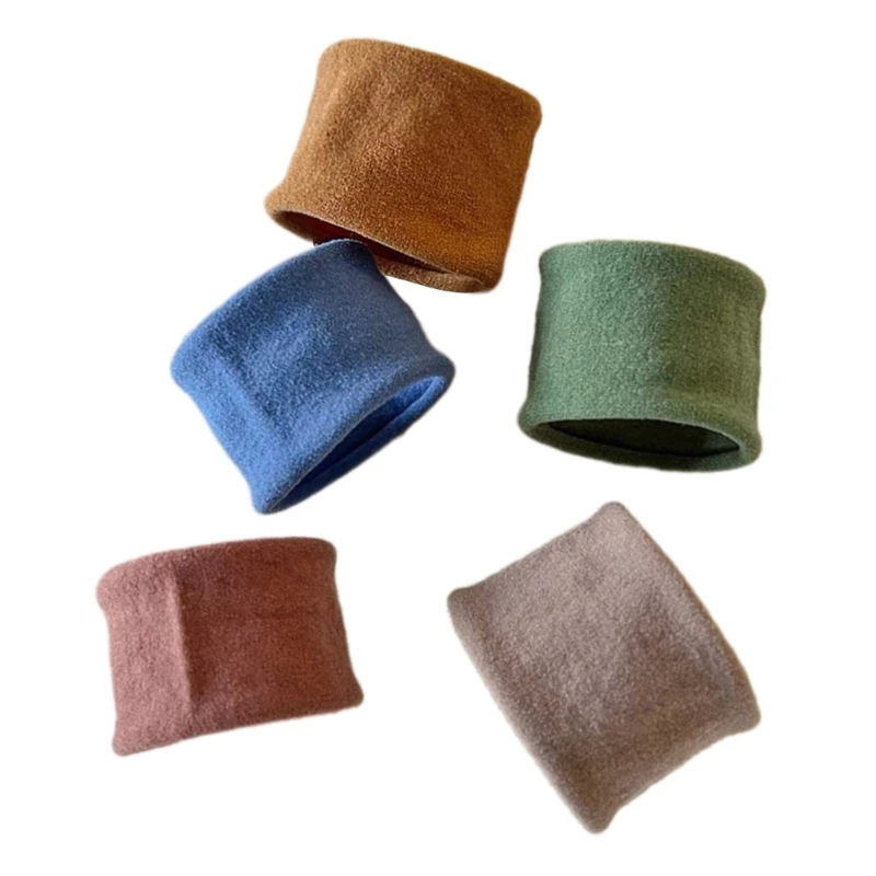 39BC 5Pcs Thick Elastic Hair Ties For Women No Breakage Seamless Ponytail Holder Gym Sports Practical Hair Accessories