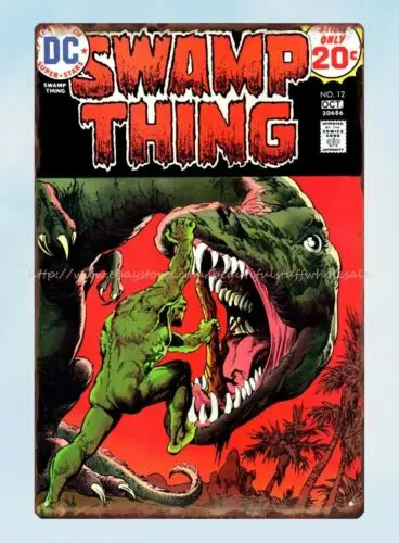 home decor places plaque Swamp Thing comic metal tin sign