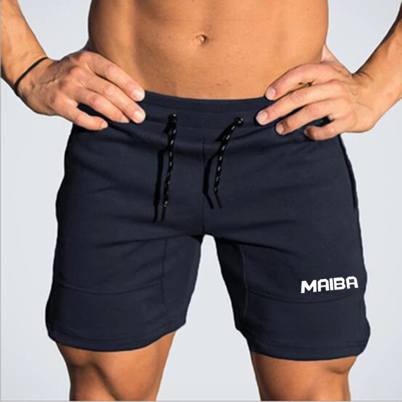 Double Zipper Fitness Shorts Men\'s New Running Shorts Men\'s Fitness Training Pants Summer Breathable Quick Drying Beach Shorts