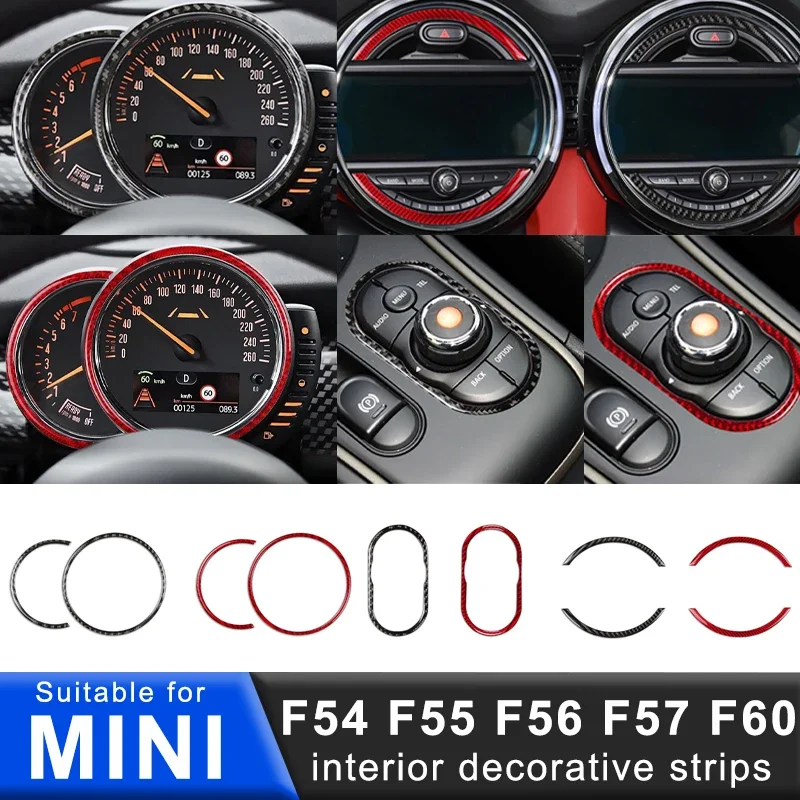 

Кнопка автомобиля, обод приборной панели, декоративная наклейка для MINI ONE Cooper S JCW F54 F55 F56 F57 F60, аксессуары для модификации салона автомобиля