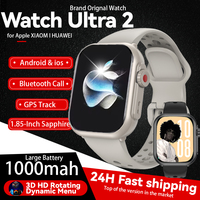 For IOS Watch Ultra 2 Men Women 1000mAh AMOLED Heart Rate 100+Sport Bluetooth Call GPS Track Waterproof Smart Watch  Android