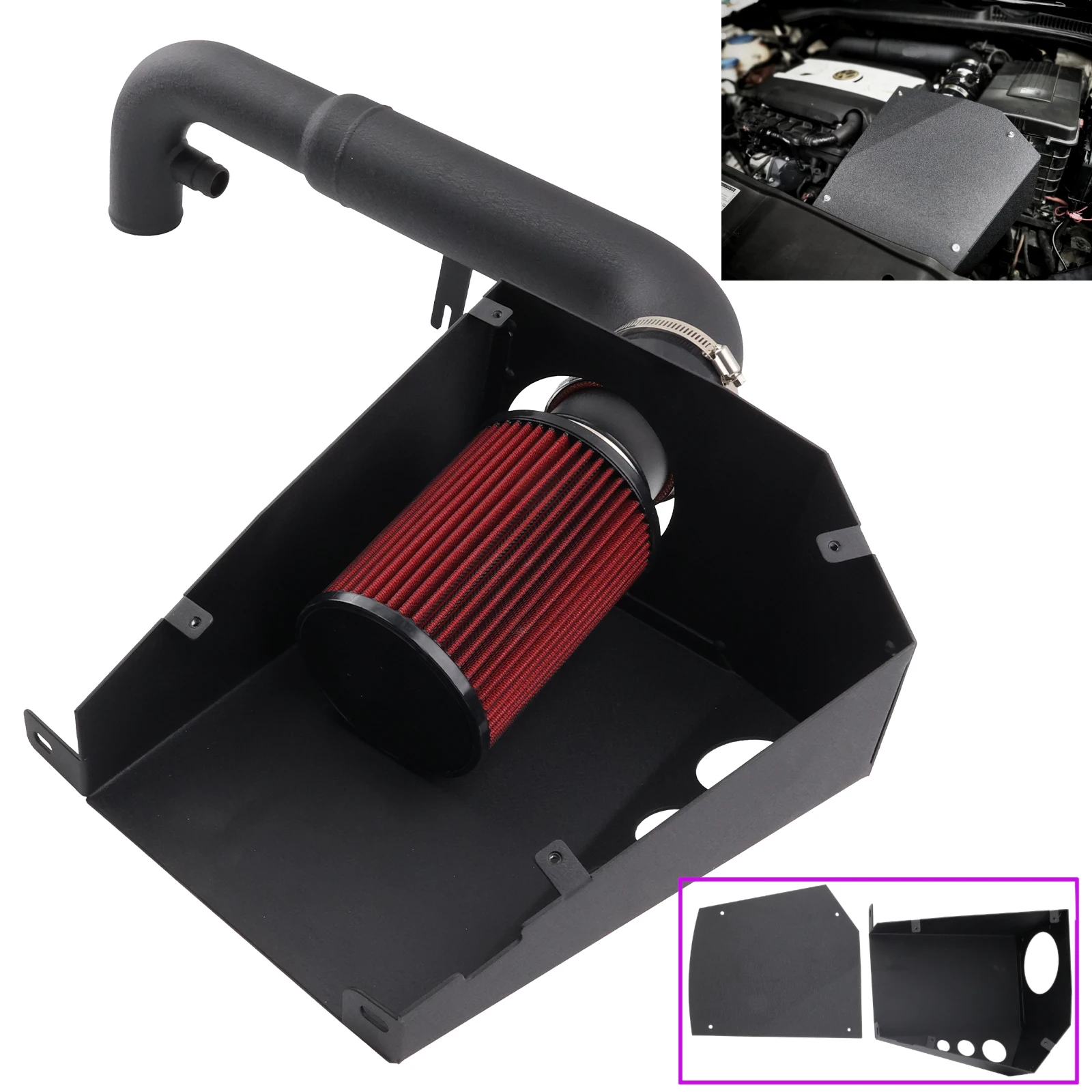 

Cold Air Intake Kit For VW Golf MK6 GTI For Scirocco MK3 For Skoda Octavia MK2 2008-2014 2.0
