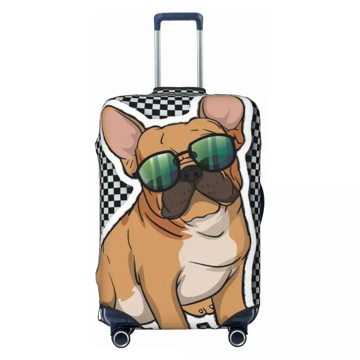 Cubiertas protectoras de equipaje con estampado de Bulldog americano, cubiertas antipolvo elásticas e impermeables para maletas de 18 a 32 pulgadas, accesorios de viaje