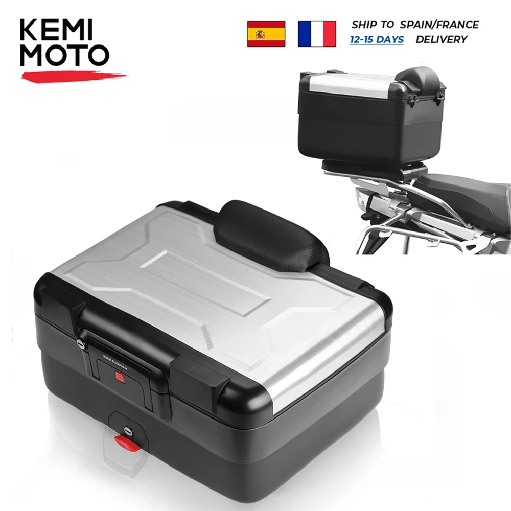 KEMIMOTO – coffre à bagages arrière universel pour moto, pour BMW R1250GS R1200GS F800GS LC ADV 1250GSR F850GS F750gs