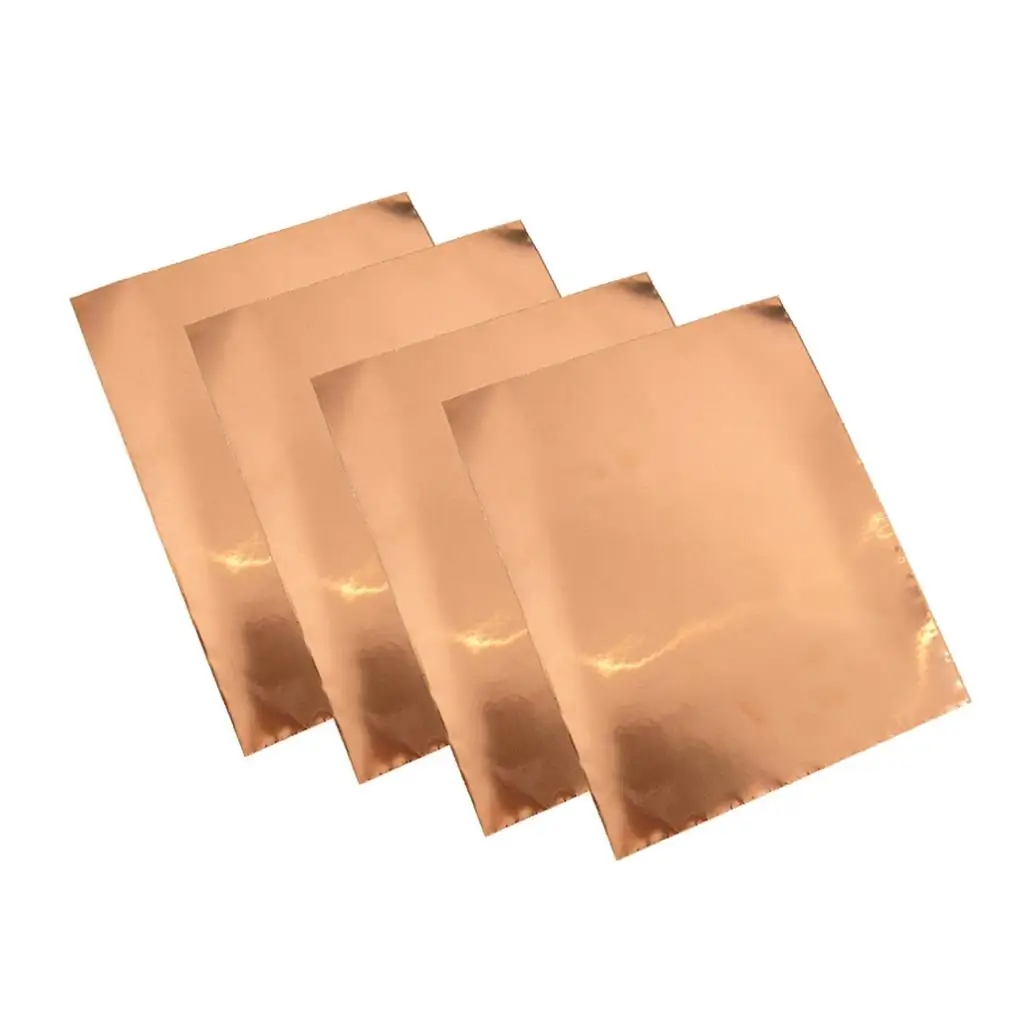 Guitar Copper Foil Tape Single Conductive Adhesive Tape for Electric Guitar 4 Sheet