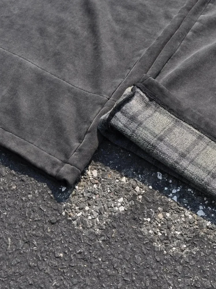 Urban Streetwear Y2K الجمالية للجنسين فضفاضة تناسب البلوز السراويل للرجال والنساء مجموعة الخريف والشتاء