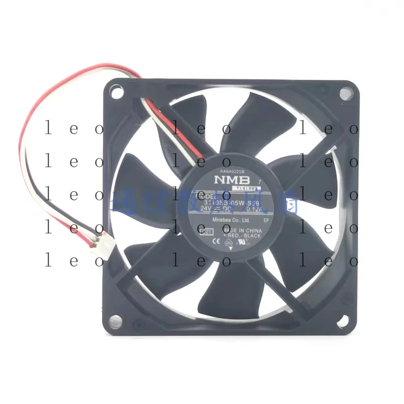 

1PCS for NMB 3110SB-05W-S59 DC24V 0.12A 3-Wire Inverter Cooling Fan 8CM 8025